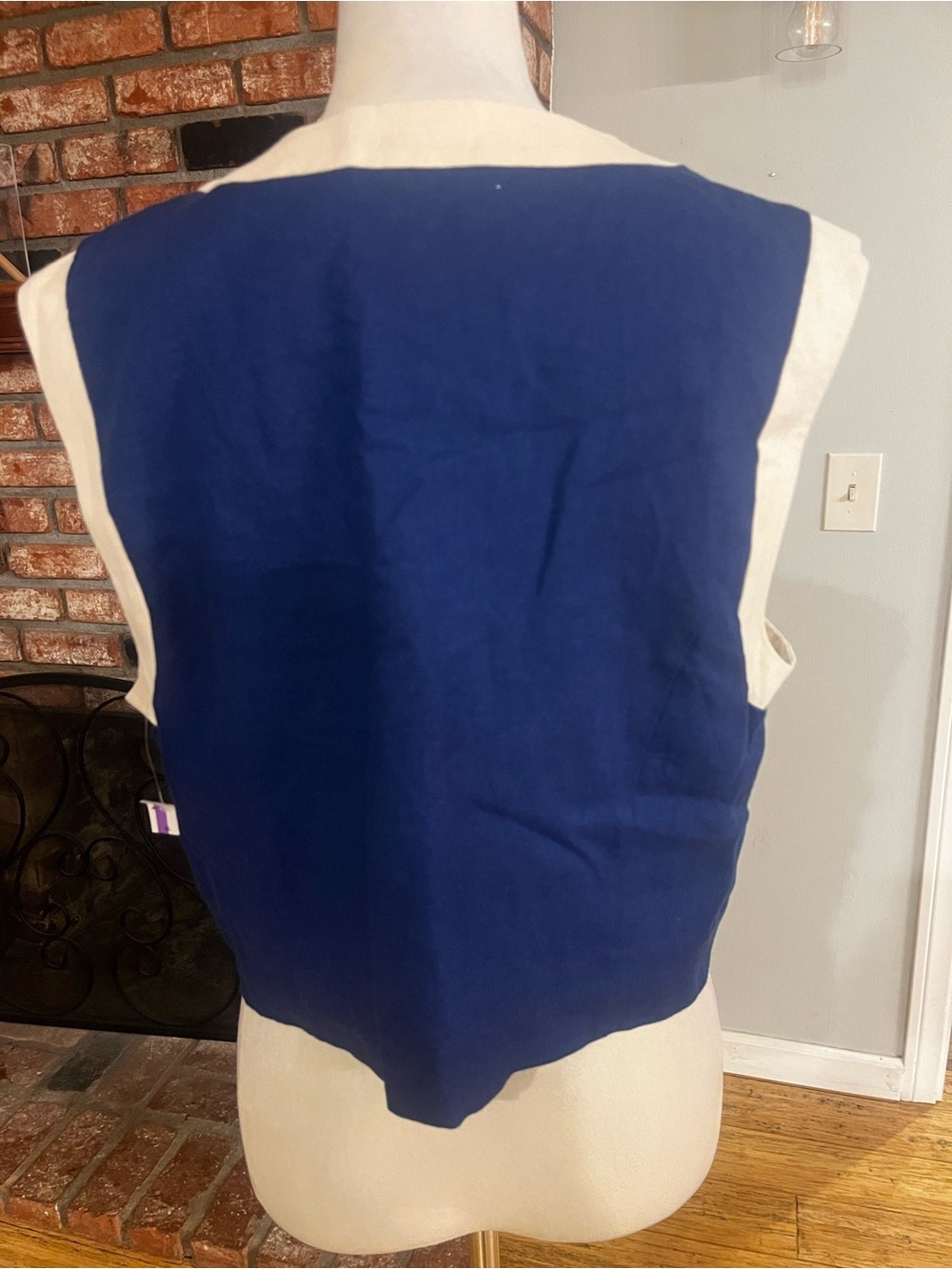 $99 Avec Le Filles Colorblock Crop Vest - Picture 6 of 7